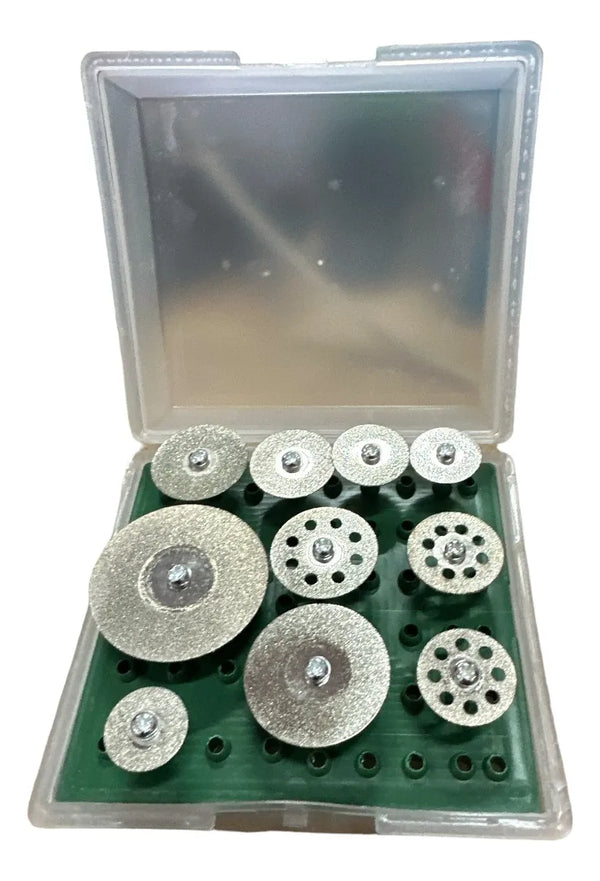 10 Discos Corte Diamantado Abrasivos Para Dremel y Multipropositos Renovator.