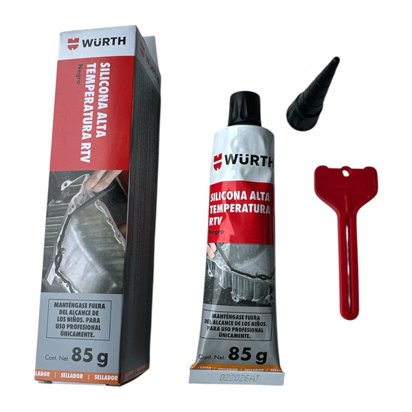 Silicona Alta Temperatura Profesional Wurth 85gr.