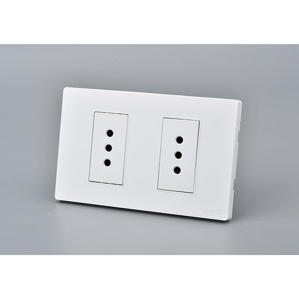 ENCHUFE DOBLE 10AMP CERTIFICADO SEC ITALIAN