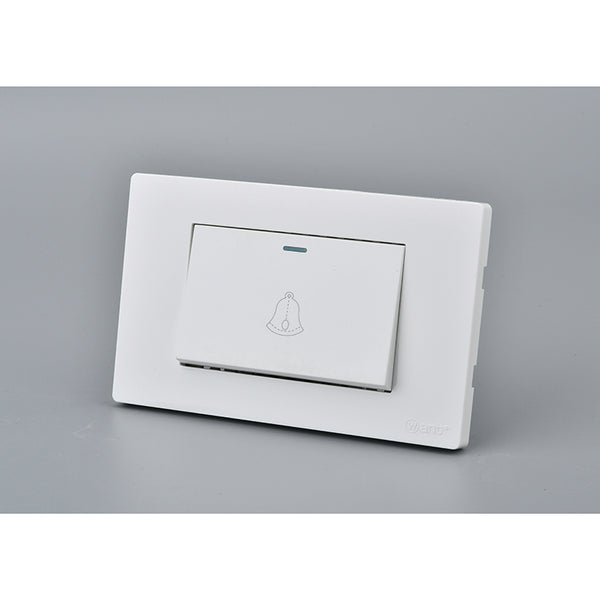 INTERRUPTOR PULSADOR TIMBRE TECLON MET SIMPLE WANT 10A BLANCO CERTIFICADO SEC ITALIAN