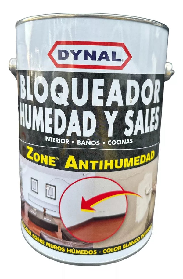 Bloqueador De Humedad y Sales  Dynal 1 Galon 3,78 lts . Zone Antihumedad.