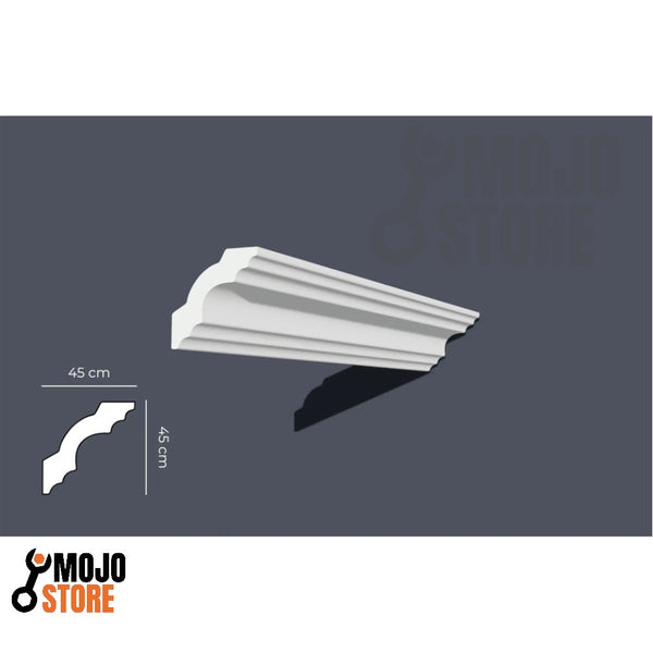 Cornisa alta Calidad MC1050 (45x45) Poliestireno Molduras Decorativas