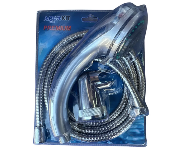 Ducha Teléfono Aquakit Premium 2mt Acero Inoxidable