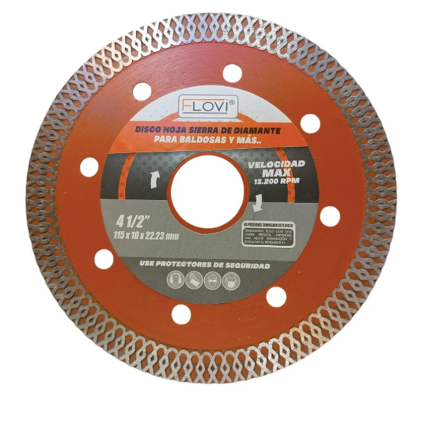 Disco De Corte Diamantado Porcelanato 4 1/2 Flovi