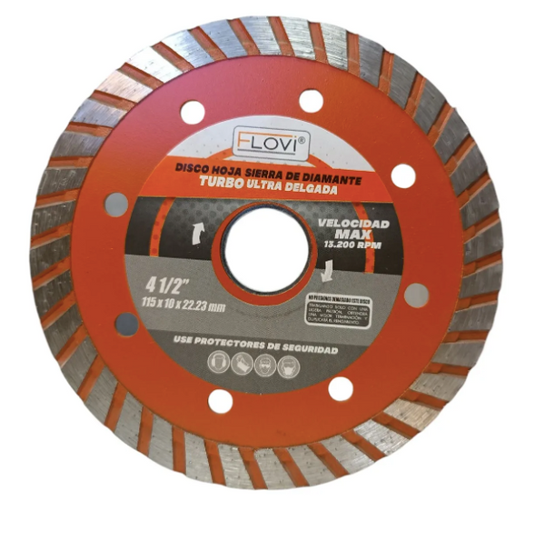 Disco De Corte Diamantado Turbo 4 1/2 Flovi