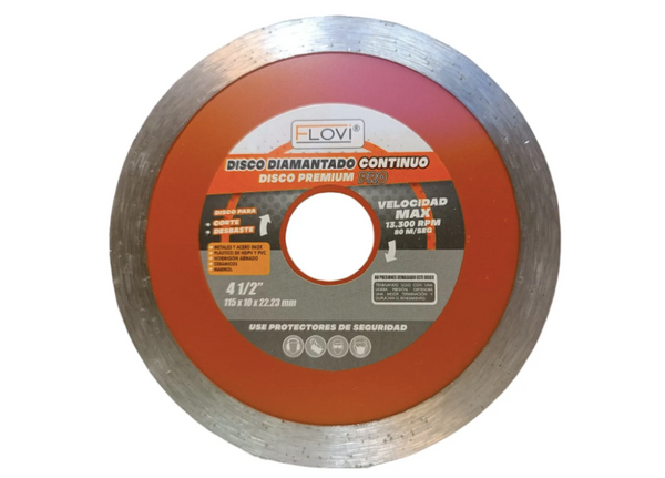 Disco Corte Diamantado Continuo 4 1/2 Flovi