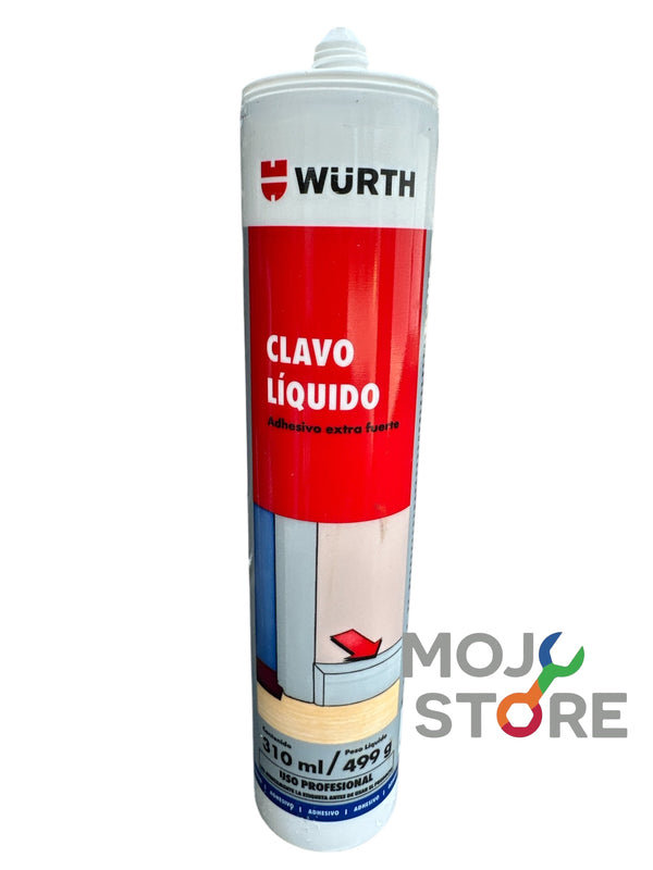 Adhesivo Montaje Profesional Wurth Clavo Liquido 310ml.