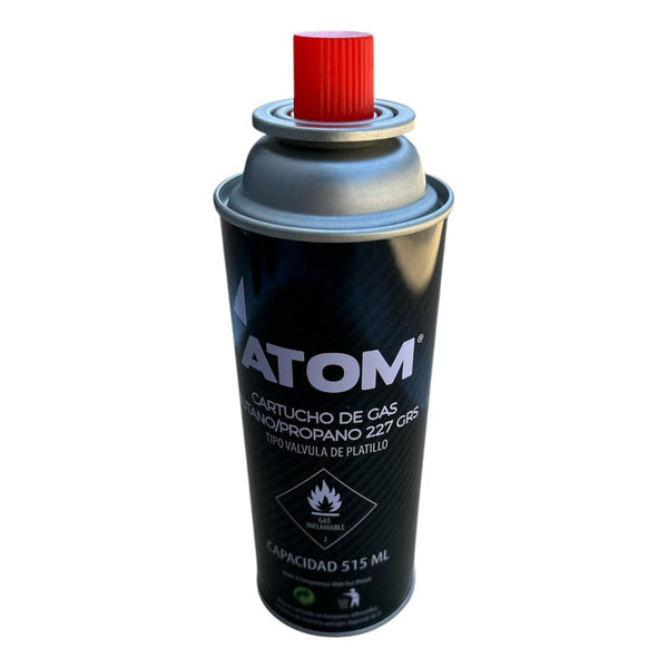 Gas Atom Recarga de Gas Propano Butano Cocinilla Soplete Encimera 227g
