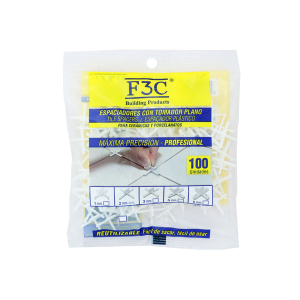 Separadores Espaciadores De Ceramica Con Tomador Profesionales F3C 2-3-4-5 mm