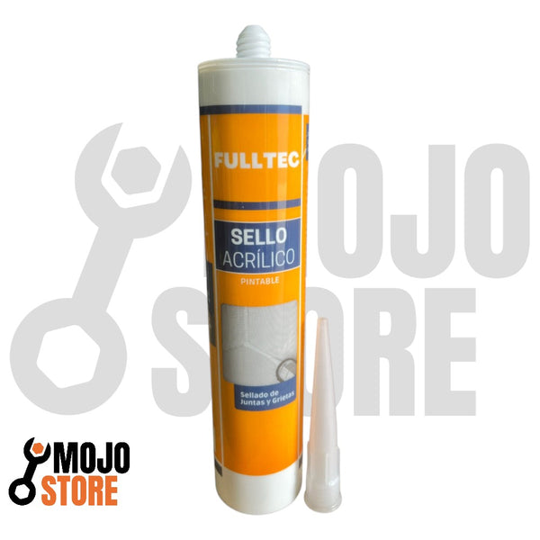 SILICONA SELLADOR ACRILICO PINTABLE FULLSELLO FULLTEC 300ML