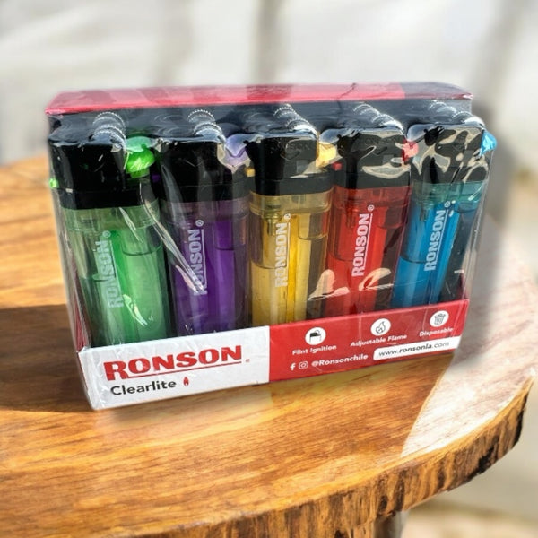 Encendedores Ronson Original, ColorLite , ClearLite o BlackLite.