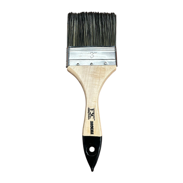 BROCHA 3 PULGADAS MANGO MADERA PROFESIONAL CERDA NATURAL F3C