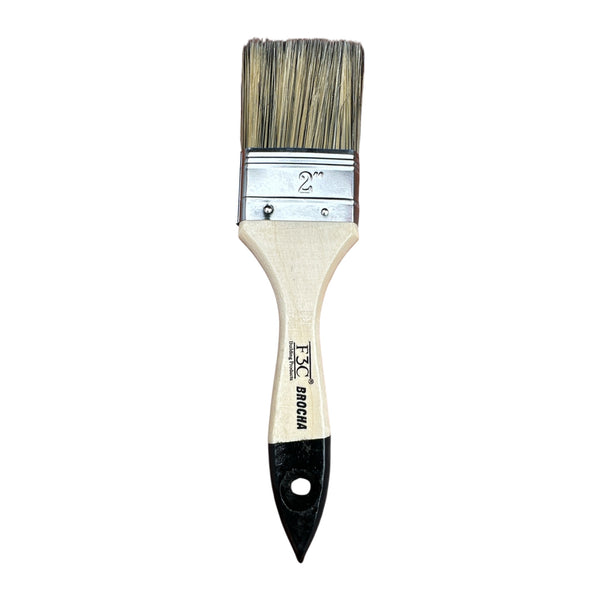 BROCHA 2 PULGADAS MANGO MADERA PROFESIONAL CERDA NATURAL F3C