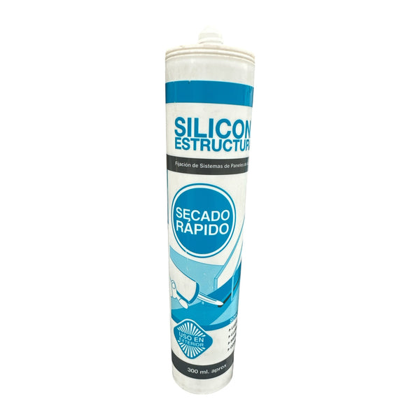 Silicona Estructural Negra 300ml Fullsello Secado Rapido