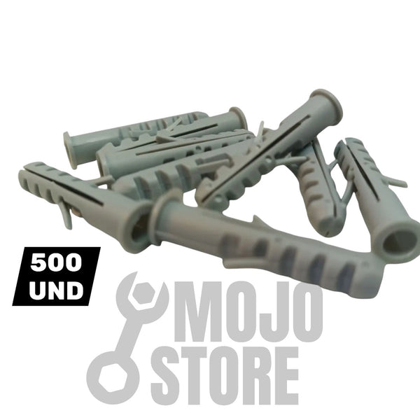 Tarugo Plastico 6mm para Hormigón y Ladrillo