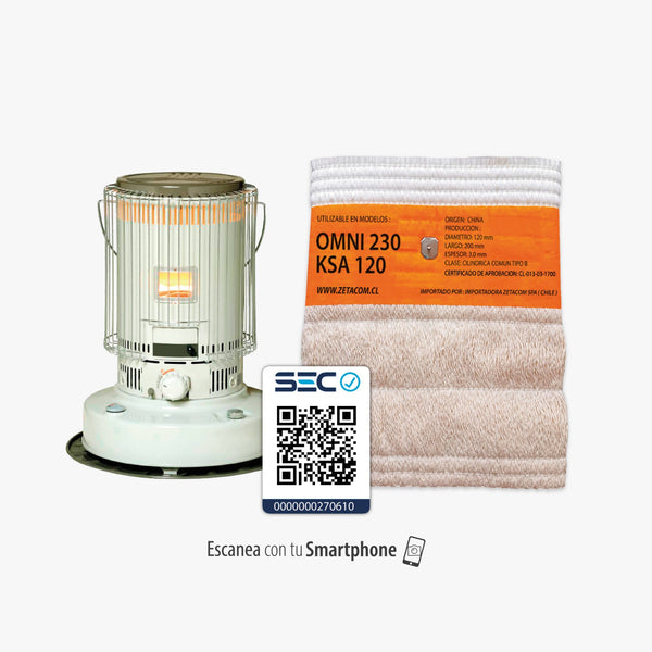 Mecha Para Estufa Toyotomi Omni 230 Ksa 120 CERTIFICADA SEC