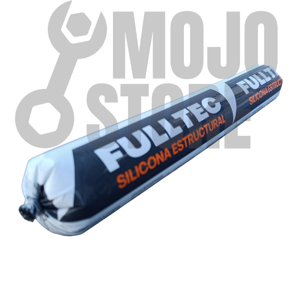 Silicona Sello Pate Estructural Fulltec 600ml Negro.